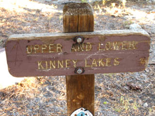 Kinney Lakes sign